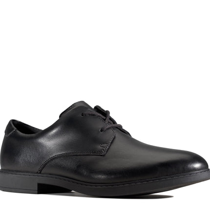 Clarks Scala Loop Youth  Black Leather - Wide Width