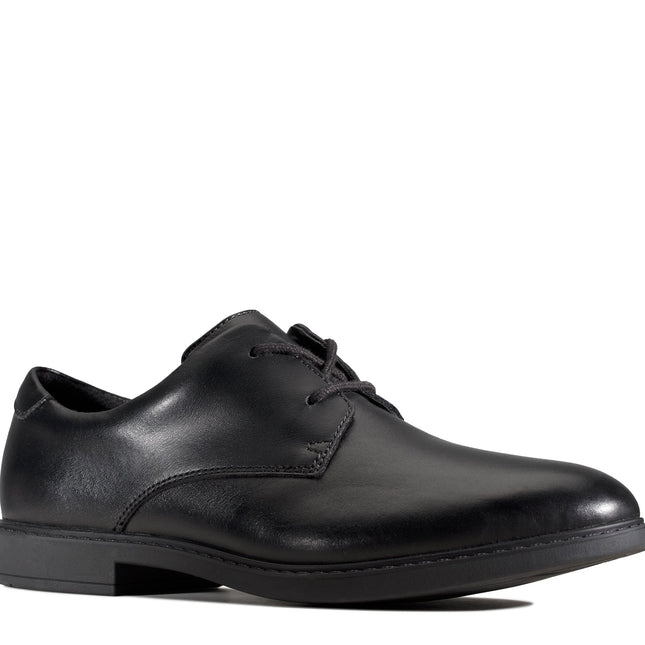 Clarks Scala Loop Youth  Black Leather - Wide Width