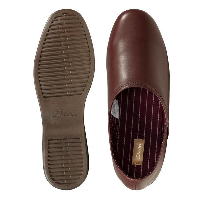 Clarks Harston Elite Burgundy Leather - Standard Width