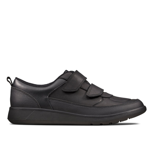 Clarks Scape Flare Black Leather - Standard Width