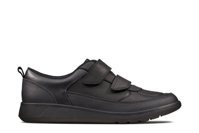 Clarks Scape Flare Black Leather - Wide Width