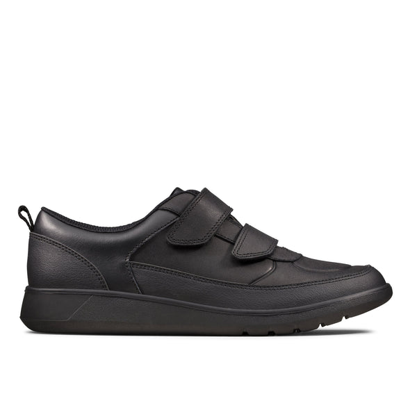 Clarks Scape Flare Black Leather - Wide Width