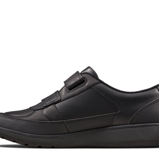 Clarks Scape Flare Black Leather - Wide Width