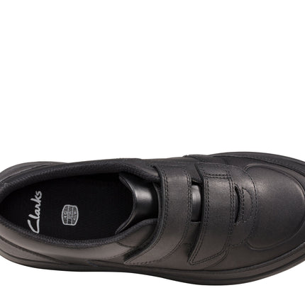 Clarks Scape Flare Black Leather - Wide Width