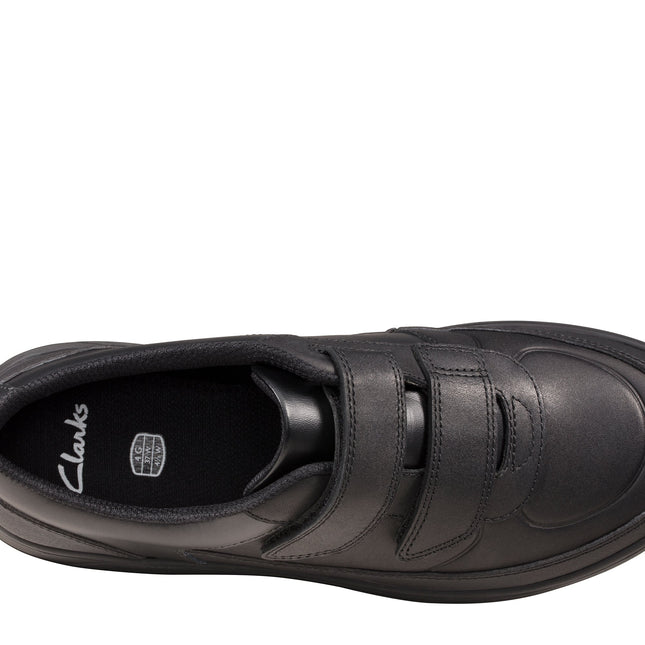 Clarks Scape Flare Black Leather - Standard Width