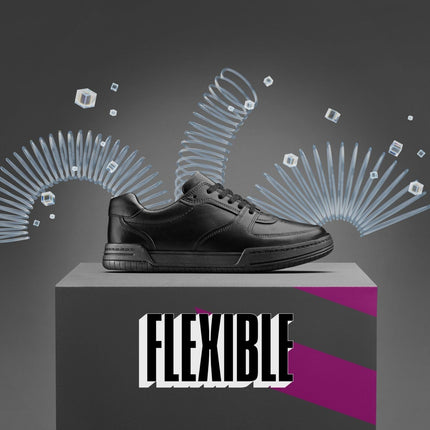 Clarks Fawn Lay Black Leather - Wide Width