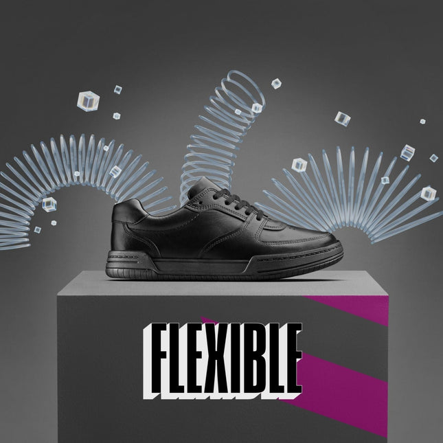 Clarks Fawn Lay Black Leather - Standard Width