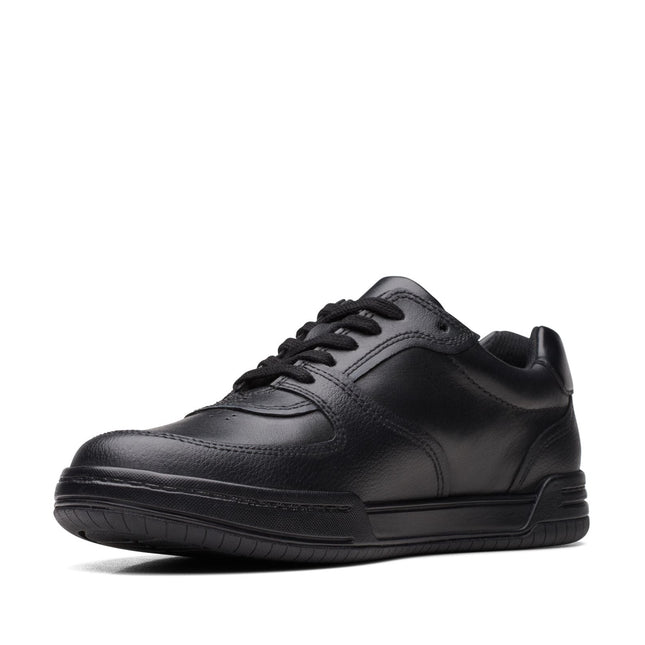 Clarks Fawn Lay Black Leather - Standard Width