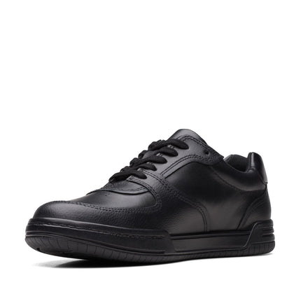 Clarks Fawn Lay Black Leather - Wide Width