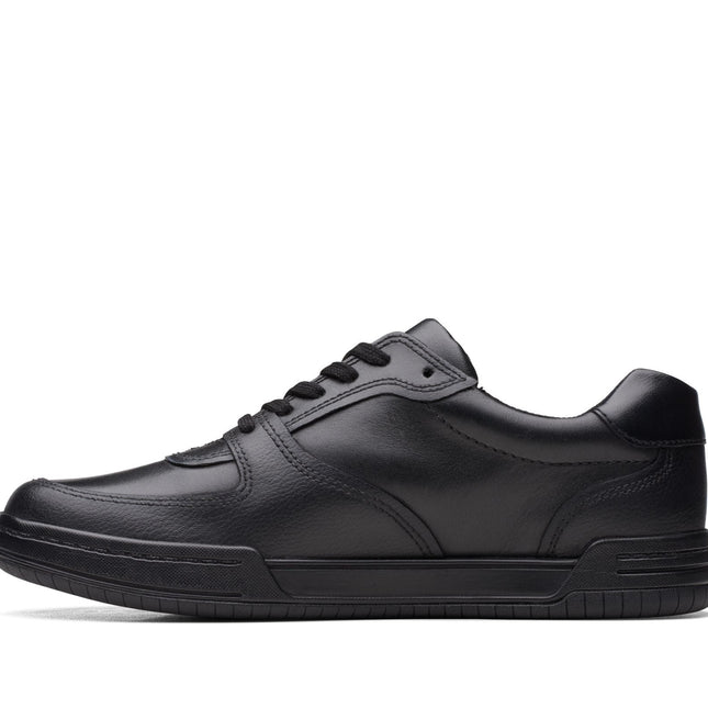 Clarks Fawn Lay Black Leather - Wide Width