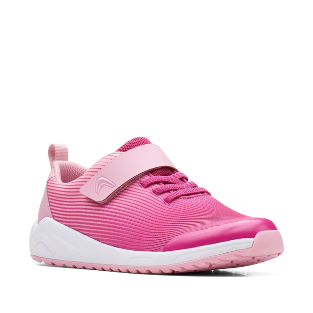 Clarks Aeon Pace Older Kid Pink Interest