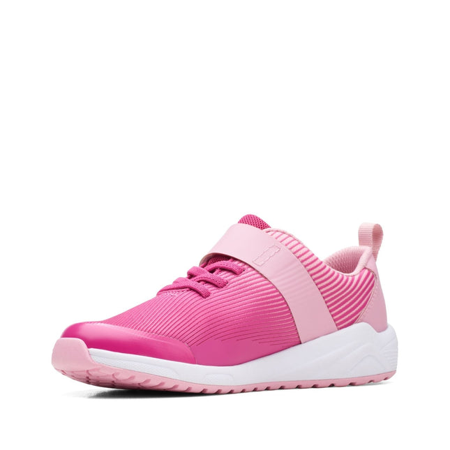 Clarks Aeon Pace Older Kid Pink Interest