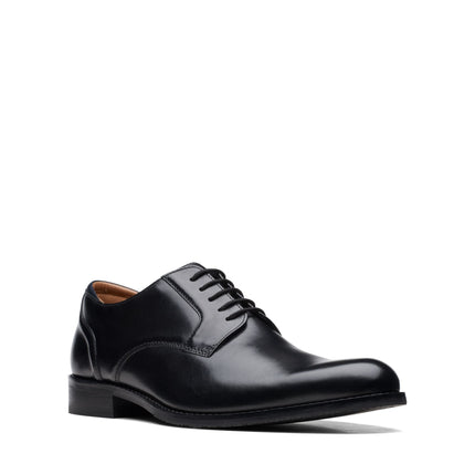 Clarks Men’s Craft Arlo Lace Oxford Shoe — Black Leather