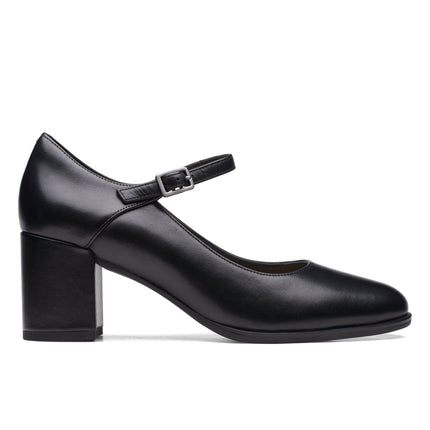 Clarks Freva55 Strap Black Leather
