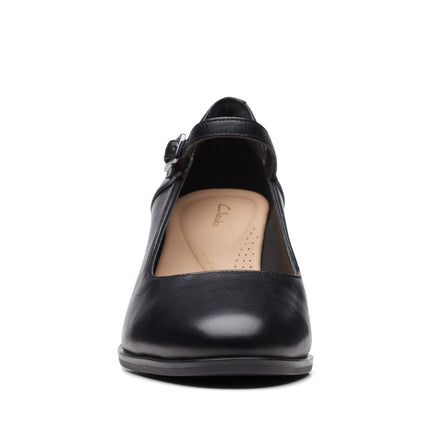Clarks Freva55 Strap Black Leather