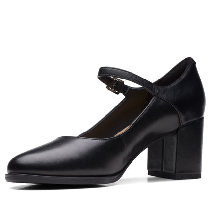 Clarks Freva55 Strap Black Leather