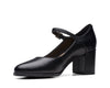 Clarks Freva55 Strap Black Leather