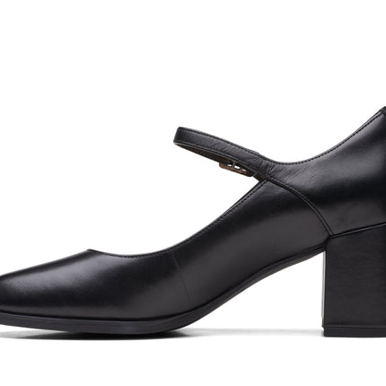 Clarks Freva55 Strap Black Leather