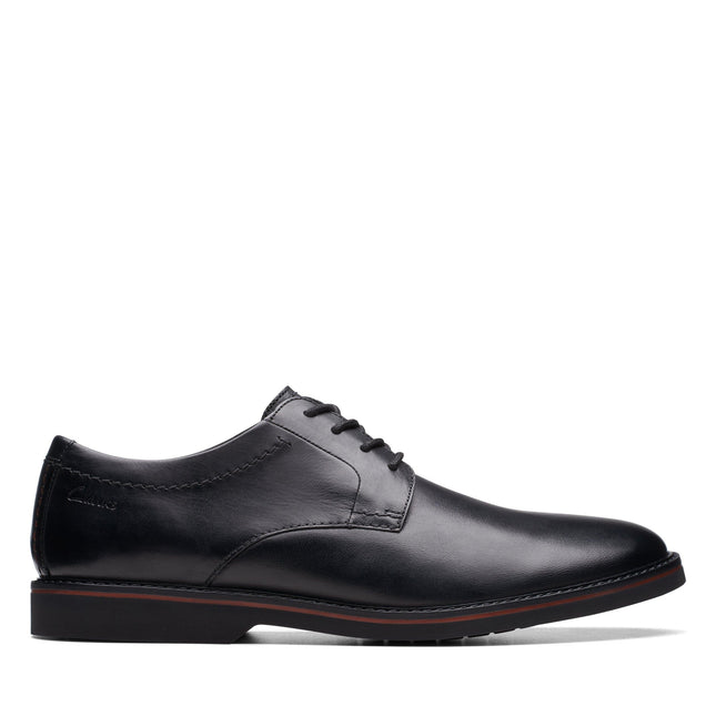 Clarks Atticus LTLace Black Smart Mens Shoes