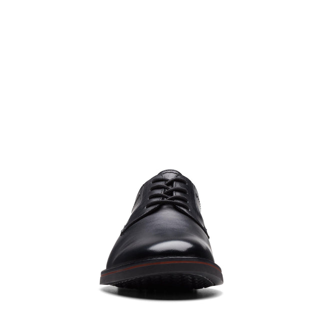 Clarks Atticus LTLace Black Smart Mens Shoes