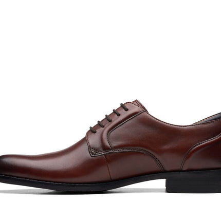Clarks Mens CraftArlo Lace – British Tan Leather Oxford Dress Shoe