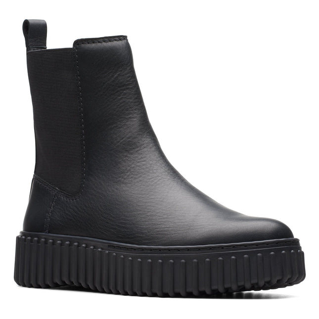 Clarks Torhill Maple Black Leather