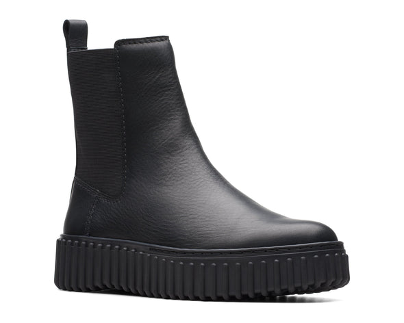 Clarks Torhill Maple Black Leather