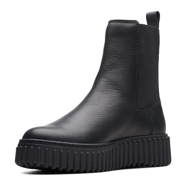 Clarks Torhill Maple Black Leather