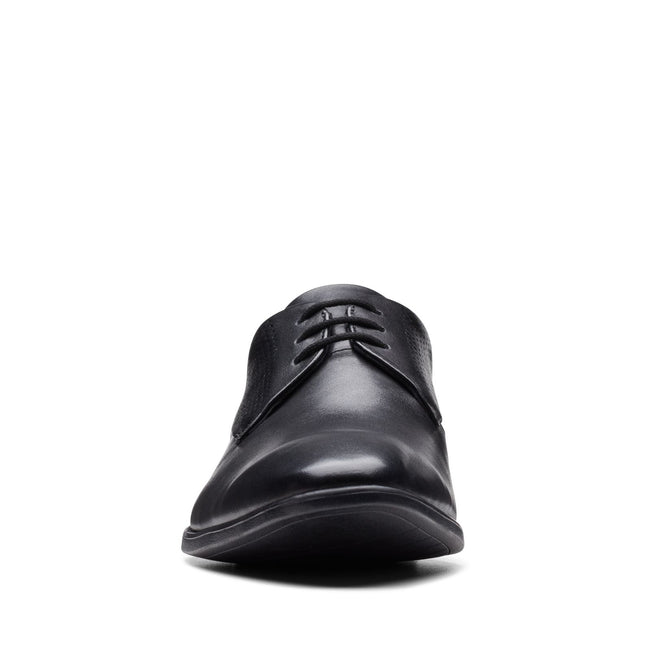 Clarks Boswyn Lace Black Leather - Standard Width