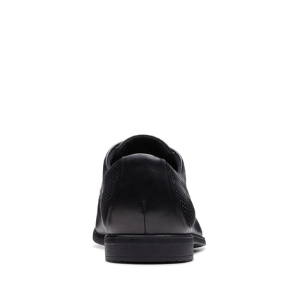Clarks Boswyn Lace Black Leather - Standard Width
