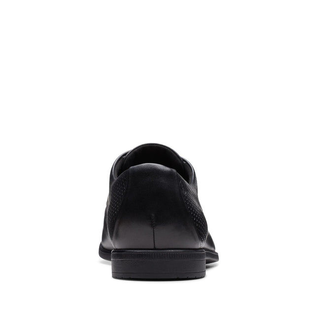 Clarks Boswyn Lace Black Leather - Standard Width