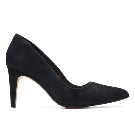 Clarks Laina Rae Black Suede - Standard Width