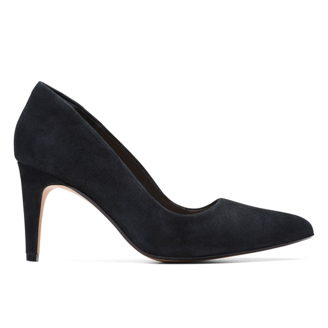 Clarks Laina Rae Black Suede - Standard Width