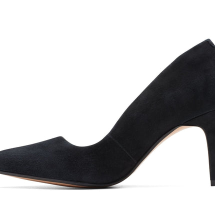 Clarks Laina Rae Black Suede - Standard Width