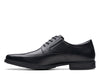 Clarks Howard Over Black Leather - Standard Width