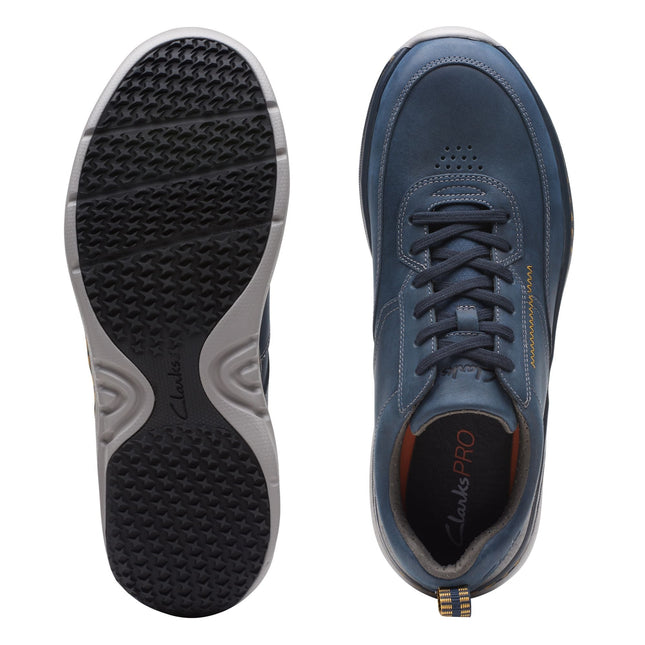 Clarks ClarksPro Lace Navy Leather - Wide Width