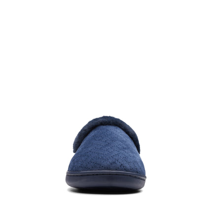 Clarks Twyla Star Navy - Wide Width Womens Slippers