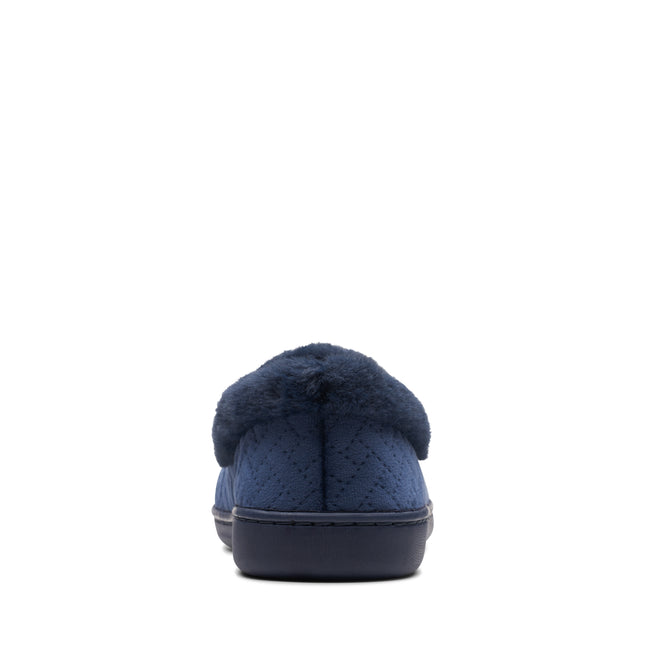 Clarks Twyla Star Navy - Wide Width Womens Slippers