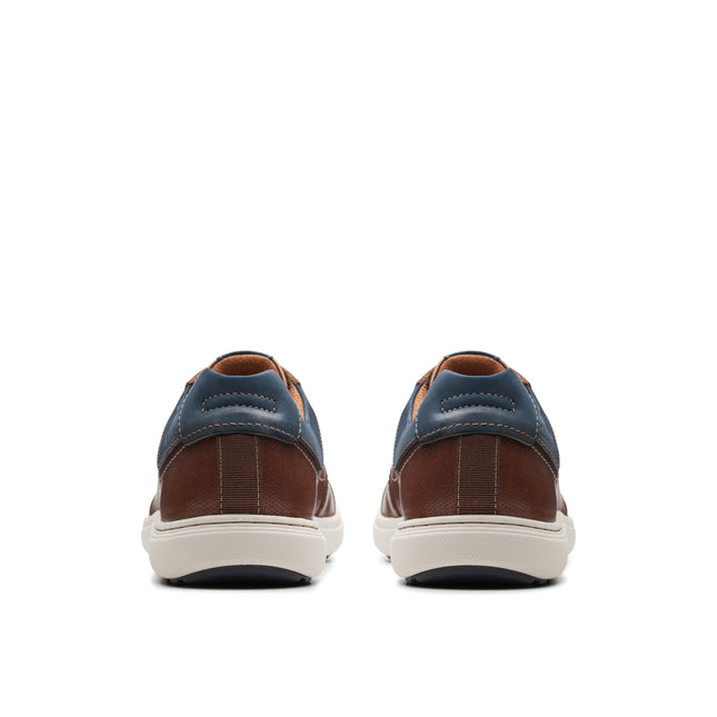 Clarks Mapstone Lace Mahogany Leather