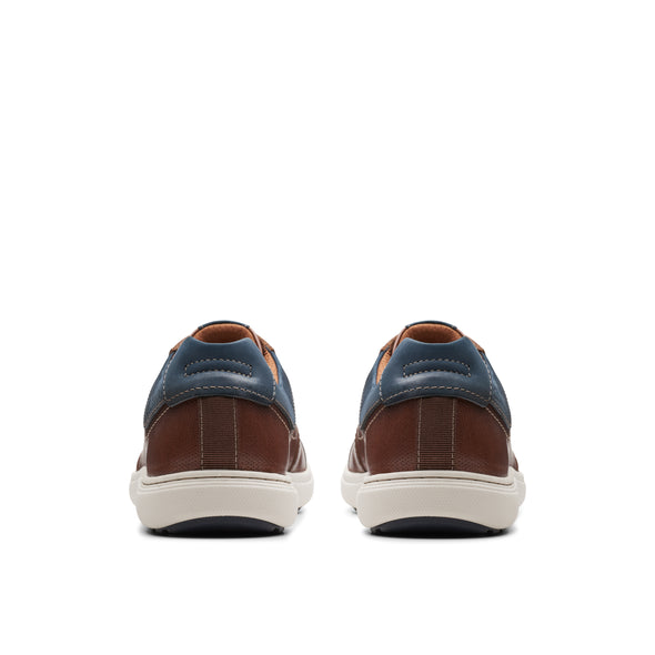 Clarks Mapstone Lace Mahogany Leather