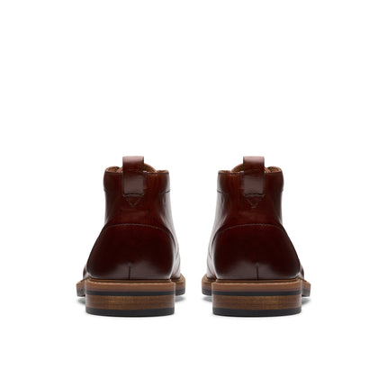 Clarks Aldwin Chukka Mid Tan Leather