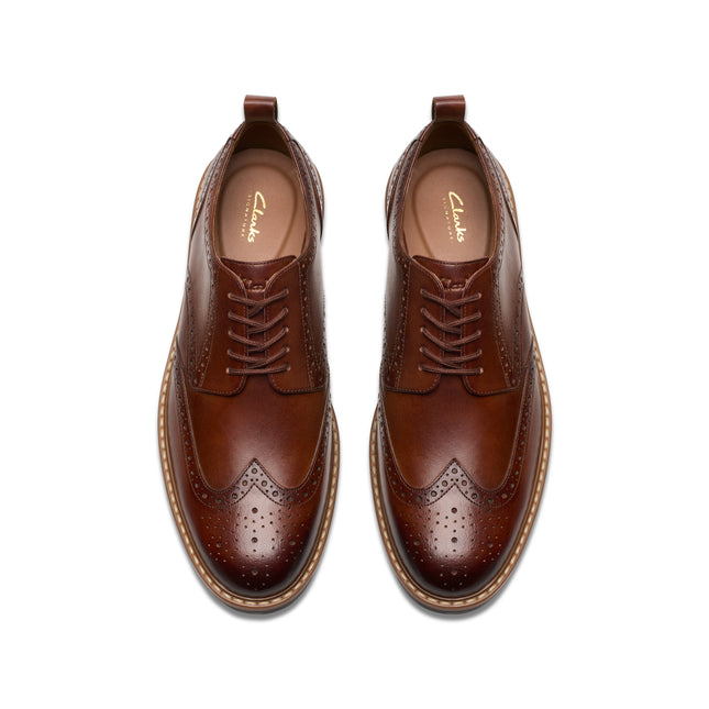 Clarks Aldwin Limit Mid Tan Leather