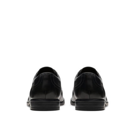 Clarks Brandon Lace Black Leather