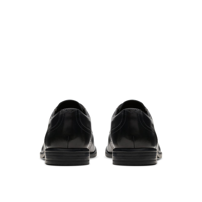 Clarks Brandon Lace Black Leather