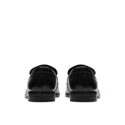 Clarks Brandon Step Black Leather
