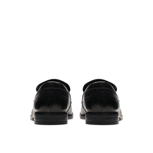 Clarks Brandon Step Black Leather