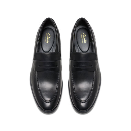 Clarks Brandon Step Black Leather