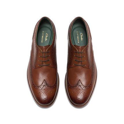 Clarks CraftJames Tip Mid Tan Leather