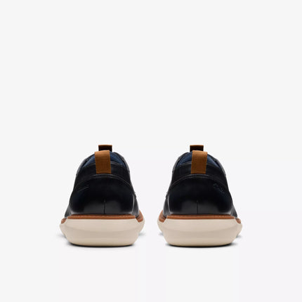 Clarks Brantin Plain Navy Leather