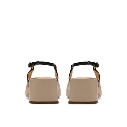 Clarks Nyta45 Sling Sand Combi Lea